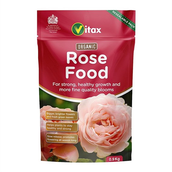 Vitax Organic Rose Food (Pouch) 0.9kg Garden Fertilisers (6ORF901)