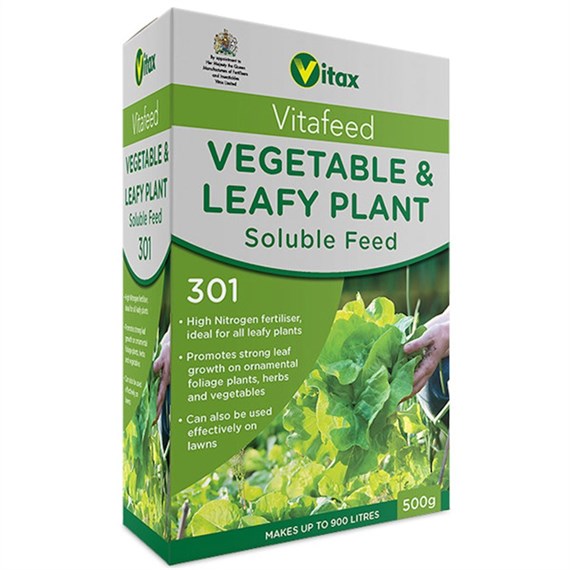 Vitax Vegetable & Leafy Plant Feed (Vitafeed 301) 500g Soluble Fertilisers (6FF500)