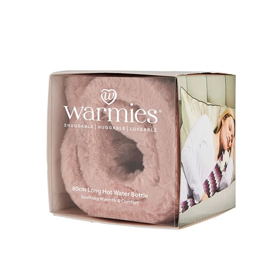 Warmies Long Hot Water Bottle with Pink Fur (RBOT-FUR-1)