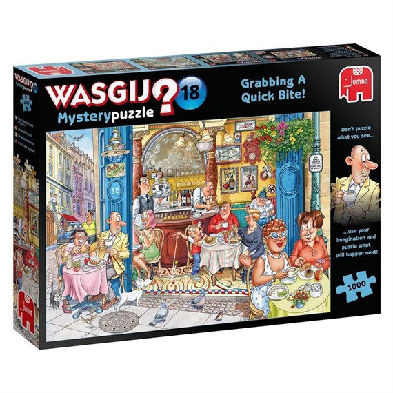 Wasgij Mystery 18 Grabbing a Quick Bite! 1000 Piece Jigsaw Puzzle (19179)
