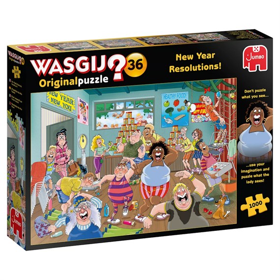 Wasgij Original 36 New Year Resolutions! 1000 Piece Jigsaw Puzzle (25000)