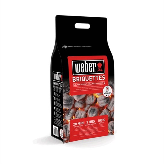 Weber Barbecue Charcoal BBQ Fuel Briquette 8kg (17591) Charcoal