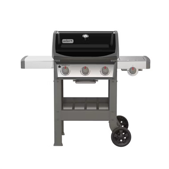 Weber Spirit II E-320 GBS - Black (45012174) Gas Barbecue + FREE ROASTER & THERMOMETER