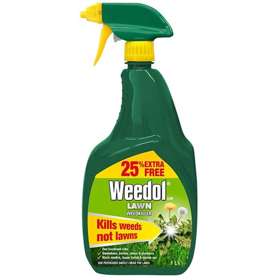 Weedol Lawn Weed Killer Spray gun Plus 25% Extra - 800ml (119388)