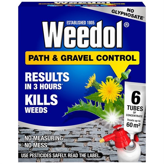 Weedol Path & Gravel Control Concentrate Tubes 6 Pack (121120)