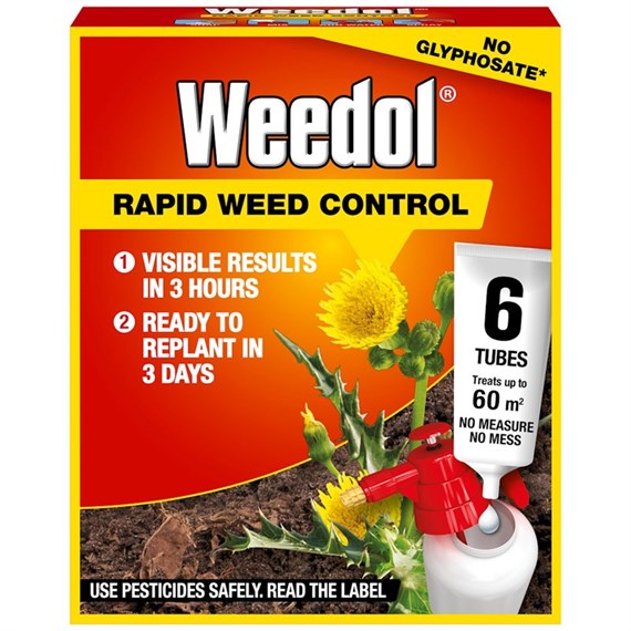 Weedol Rapid Weed Control Concentrate Tubes 6 Pack (119891)