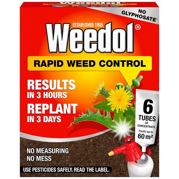 Weedol Rapid Weed Control Concentrate Tubes 6 Pack (121118)
