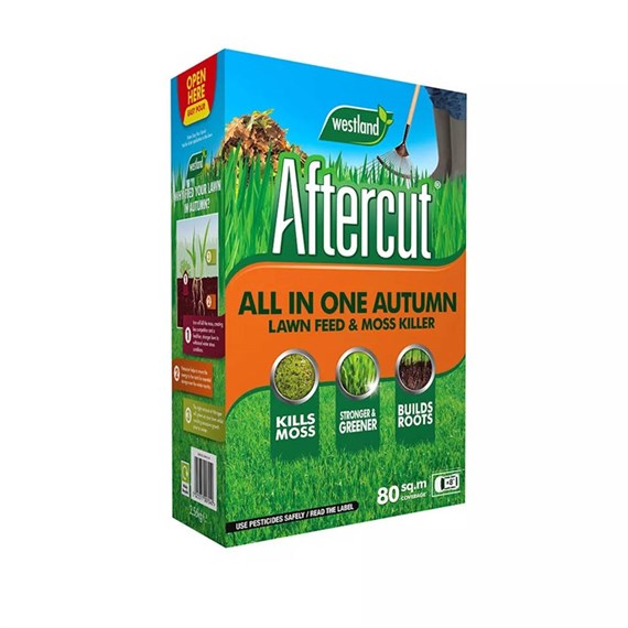 Westland Aftercut All In One Autumn Lawn Feed and Moss Killer 80m2 (20400600)