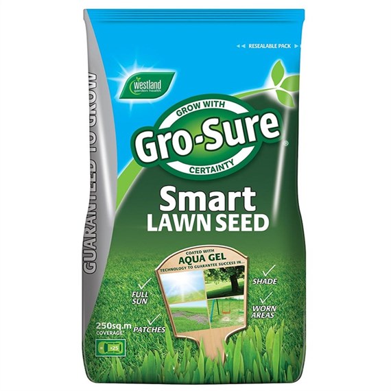 Gro-Sure Aqua Gel Coated Smart Grass Lawn Seed - 250 sq.m - 10kg (20500218)