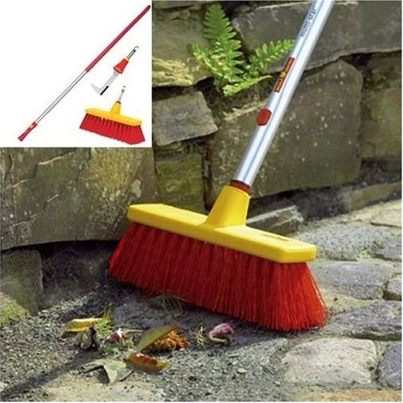 WOLF-Garten Mc® Broom Tb350M, Scraper Fkm & 142cm Handle Zmi15 (P513)