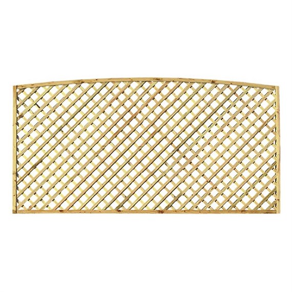 Zest 4 Leisure Hillside Bowtop Diamond Trellis 1.830m x 0.80m/0.90m Zest (00322)