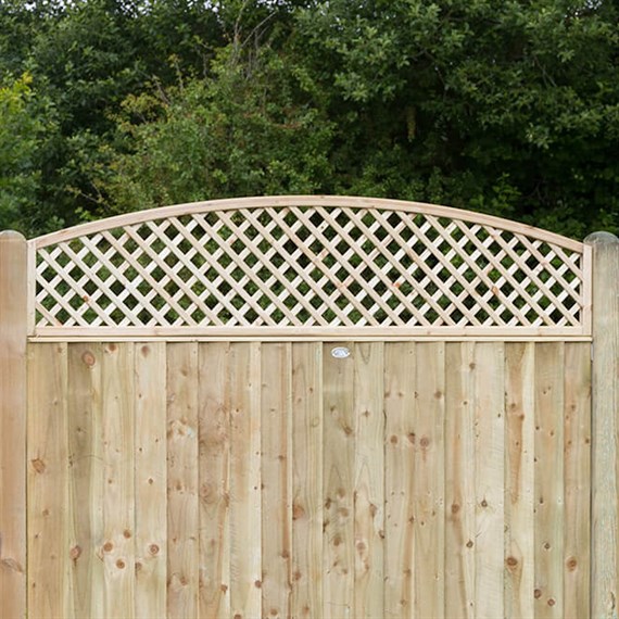 Zest 4 Leisure Hillside Convex Trellis Top 1.83m x 0.280/0.425m (00416)