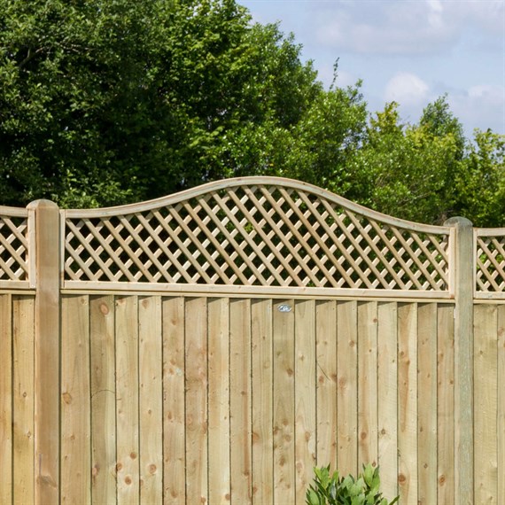 Zest 4 Leisure Hillside Omega Trellis top 1.83m x 0.280/0.48m (00425)