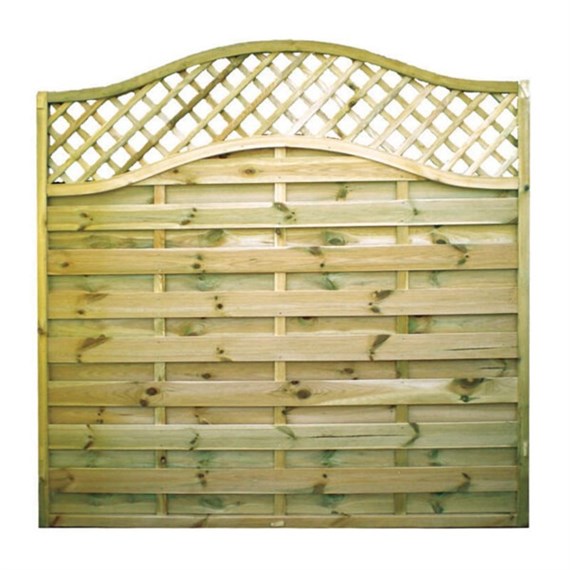 Zest 4 Leisure San Remo Omega Panel With Trellis 1.83 x 1.6/1.8m (00589)