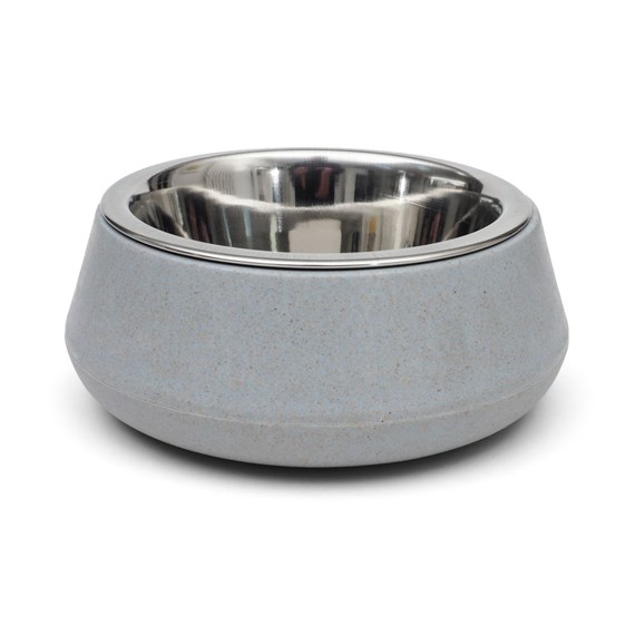 Zoon FloorGrip Bamboo & Stainless Steel Pet Bowl 14cm - Sky Blue (8005052)