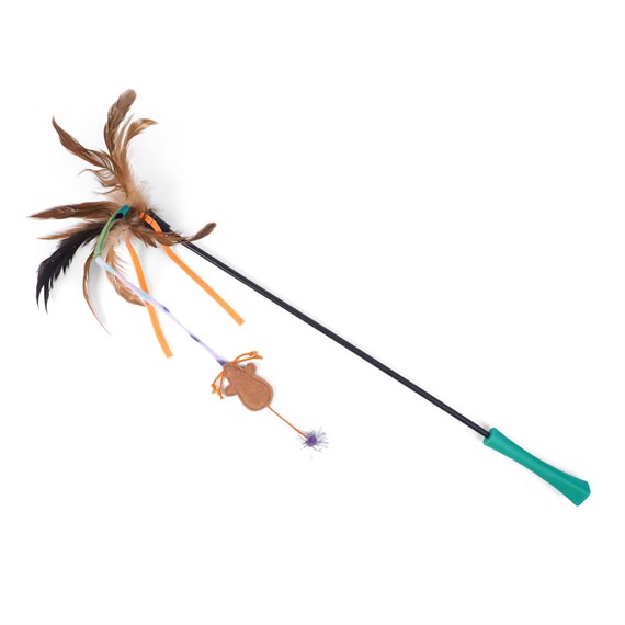 Zoon Nip-it Feather Mouse Stick Cat Toy (8041004)