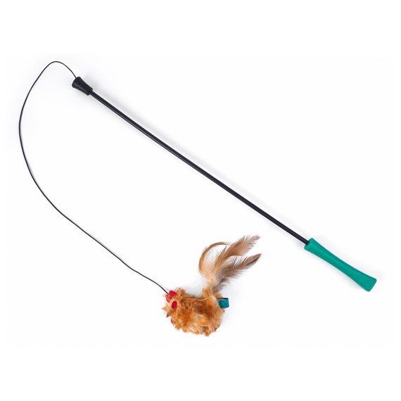 Zoon Nip-it Hen Tickle Stick Cat Toy (8041006)