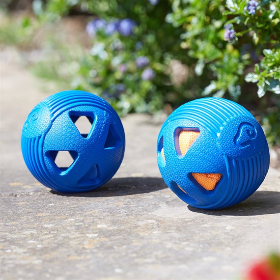 Zoon Rubber Crunch & Squeak GumBall Dog Toy (8004119)
