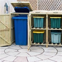 1 Wheelie Bin - 4 Recycle Box Combination Chest - Direct Dispatch