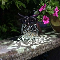 Smart Garden Metal Filigree Owl (1050013RB)