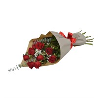 12 Kisses Red Roses Sheaf Valentine's Day Flowers