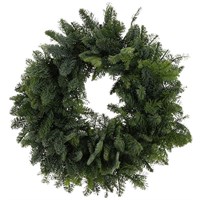 14 Inch Undecorated Real Christmas Wreath