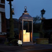 Smart Garden Giant Copper Battery Lantern (1950010RB) 24 x 24 x 71cm