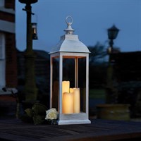 Smart Garden Giant Cream Battery Lantern (1950020RB) 24 x 24 x 71cm