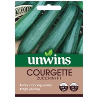 Unwins Seeds Courgette Zucchini F1 (30310613) Vegetable Seeds