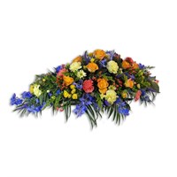 With Sympathy Flowers - Mixed Colour Double Ended Spray 3ft