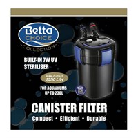 Betta Fish Aquarium Canister Filter - 1050 UV