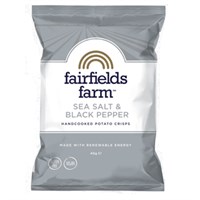 Fairfields Farm Crisps Sea Salt & Black Pepper 150g