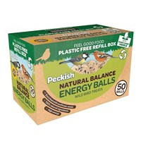 Peckish Natural Balance Energy Balls Wild Bird Food - 50 Refill Box (60051245)
