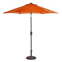 Supremo Riviera 3.0m Deluxe Crank & Tilt Outdoor Garden Parasol in Orange