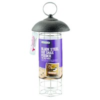 Gardman Black Steel Fat Snax Wild Bird Feeder (A01523)