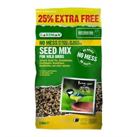 Gardman No Mess Seed Mix 2Kg with 25% Extra Free (A06536AD)