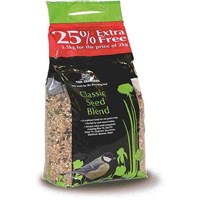 Tom Chambers Wild Bird Food Classic Seed Blend 2Kg + 25% Extra Free (BFB017)