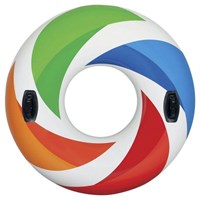 Intex Rubber Ring - Colour Whirl Swimming Pool Tube (58202EU)