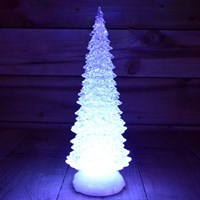 Premier 32cm Battery Operated Light up Water Spinner Christmas Trees (LB162319CC)