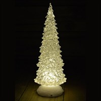 Premier 32cm Battery Operated Light up Water Spinner Christmas Tree with Warm White LEDs (LB162319WW)