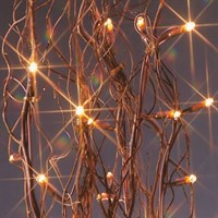 Premier 1.2m Dark Brown Twig with 80 Clear Rice Lights (LV081486) Christmas Lights