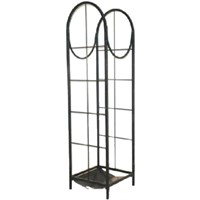Panacea Black Vertical Log Bin with Pullout Tray (15232)
