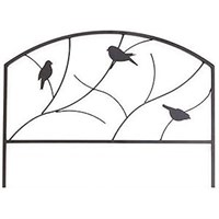 Panacea Perching Birds Garden Edge - Black (84565)