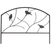 Panacea Perching Birds Garden Edge - Black (84565)