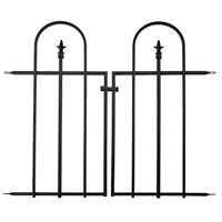 Panacea Gate for Triple Arch Finial Fence - Black (87501)