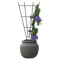 Panacea Fan Pot Trellis - Green (89635)