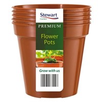 Stewart Garden 10 Flower Pots - 7.6cm - Terracotta (4830014)