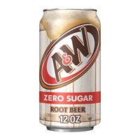 A&W Zero Root Beer 355ml American Import Soft Drink