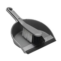 Addis Dustpan & Soft Brush Metallic