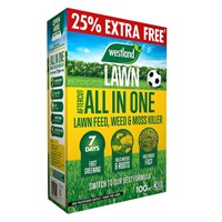 Aftercut All In One Lawn Feed, Weed & Moss Killer 80m2 + 25% Free (20400630)